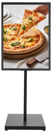 LoyaltyClivia Infoständer A1, Plakatständer Höhenverstellbar, Stabile Struktur Schilderständer, Kundenstopper für Plakate und Werbung mit einer Dicke von 5 mm