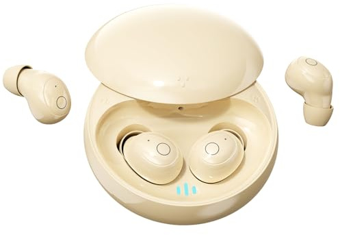 Xmenha Mini Petits Ecouteurs Bluetooth pour Sommeil 5.4 écouteurs sans Fil Oreillette Invisible Sommeil Waterproof étanche Sport pour ecouteurs Petite Oreille