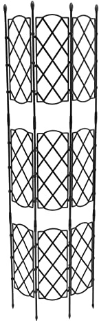 Toddmomy Metálico para Jardín Soporte para Plantas Interiores Decorativo para Plantas Trepadoras Fácil Montaje Estilo Moderno