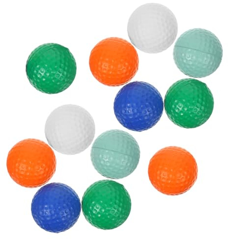 ERINGOGO 12 Stück Teiliges Golf PU Schaumstoffbälle Stressbälle für Lustiges Finger als Mitgebsel für Kindergeburtstag Bunte Stress Bälle für Junge Mädchen Party Zufällige Zufällige Farbe