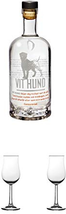 Mackmyra Vit Hund 46,1% 0,5 Liter + Nosing Gläser Kelchglas Bugatti mit Eichstrich 2cl und 4cl 1 Stück + Nosing Gläser Kelchglas Bugatti mit Eichstrich 2cl und 4cl 1 Stück