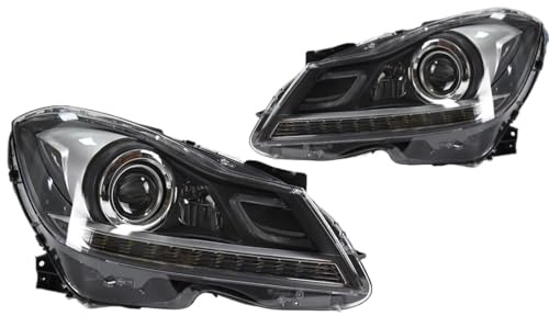 OneTrend Faro Anteriore Per Benz W204 C200 C260 2011-2013 Luci Per Auto Fari A LED DRL Segnale Lampada Anteriore Hid Bi Xenon Accessori Gruppo Fari Anteriori