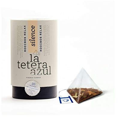 LA TETERA AZUL Infusión De Rooibos Premium Con Tila, Melisa Y Azahar. Infusión Relajante. Rooibos Relax. Bote De 20 Pirámides.