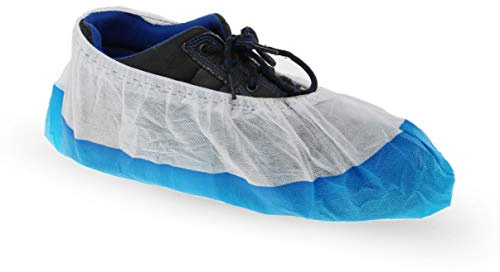 50x Cubrezapatillas con revestimiento de CPE extra grueso con suela antideslizante reforzada
