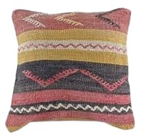 kelim kissen 40x40 cm handgefertigt kelim kissenbezug orientalische kissen kopfkissen viereckig dekorative bohemian kissenhülle dekokissen sofakissen zierkissen code A538