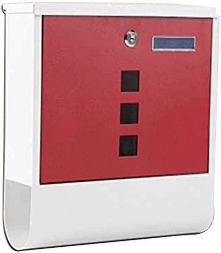 Cassetta Posta Cassetta Postale Resistente agli agenti atmosferici all'aperto Linee ultrasottili e slot per giornali chiudibile a chiave Cassetta delle lettere retrò Cassetta delle lettere Cassetta d