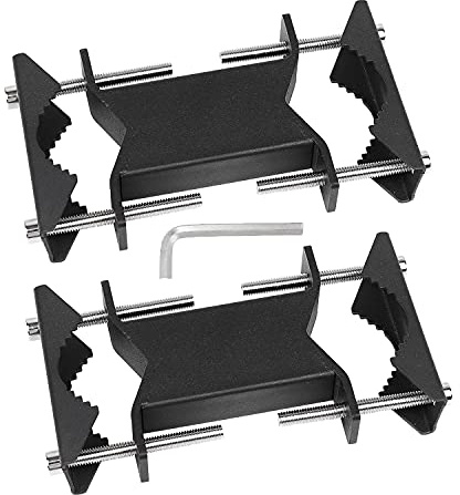 VANROUG Doppel-Schelle Mastschelle,Rohr- oder Masthalterung 25-45mm, für Sat-Schüssel/DVB-T2 Funkantenne/LTE-Antenne/Sonnenschirm/Sonnensegel/Wetterstation