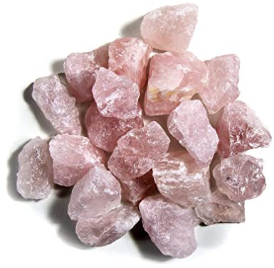 DOJA Barcelona | Pierre Quartz Rose Brut | Minéraux Cristaux Pierre Naturelle | entre 2 et 5 cm | 250g | Roche Precieuse pour Lithotherapie, Cristaux pour Guérison, Fontaine d'Intérieur, Chakras...