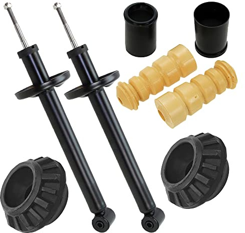 ATEC Germany 2x Öldruck Stoßdämpfer Hinten Federbein inkl. Domlager und | Kompatibel mit: SEAT TOLEDO I, VW GOLF II, GOLF III, GOLF III Cabriolet, JETTA II, VENTO