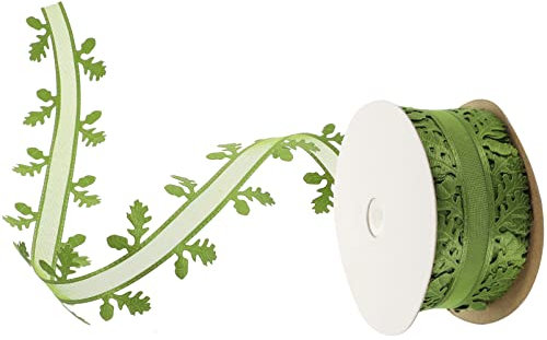 EXCEART Geschenkband Blattdesign Bänder Zur Geschenkbereitung Diy-handwerksmaterial Robust Und Bruchfest Vielseitig Für Heimdekoration Und Partys