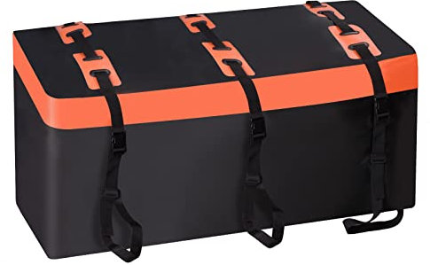 SUNORCHID Heckbox für Anhängerkupplung 150 x 61 x 61cm, 566 Liter 600D PVC Car Cargo Transportbox Wasserdicht Reißfest Faltbare Gepäckbox