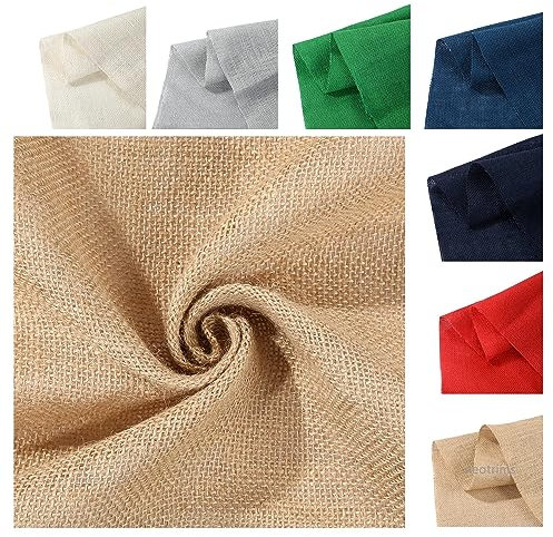 Tissu d'ameublement en toile de jute Sac de jardin en toile de jute naturelle,162cms,60 large. 100% Jute Biodégradable,Neotrims UK. [Antique Turquoise, 2 meters]