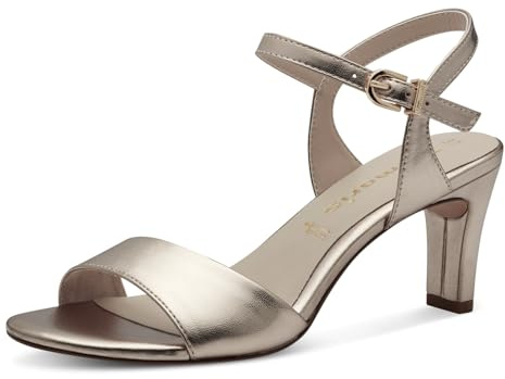 Tamaris Donna sandalo con tacco a stiletto metallico 36 EU