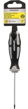 WOLFPACK LINEA PROFESIONAL Torx-skruvmejsel stål S2 handtag TPR Bimaterial T08 Ø 3,0 x 75 mm
