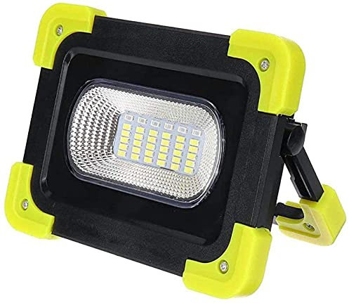 YPDTSNGV Portable Led Work Lights Rechargeable Camping Lamp, Solar Spotlight Floodlight 4 Brightness Modes 6000mah Outdoor Spotlight, Spotlight Emergency Lamp for Workshop Construction Site