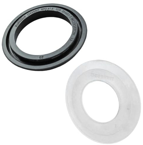 Geberit Spülkasten Dichtung-Set: Heberglockendichtung/Glockendichtung und Bassindichtung, Nr. 816.418.00.1 (818.109) und 240.282.00.1 (890.615)