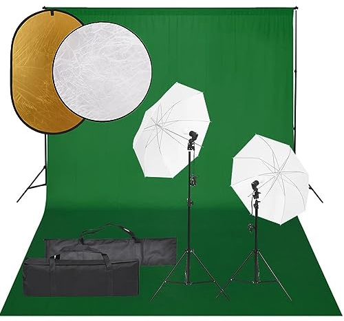 ShGaxin Kit de Estudio fotográfico con Set de Luces, Fondo y Reflector, Estudio Fotográfico, Kit Iluminacion Fotografia, Kit Estudio Fotografico, Fondos Fotografia Estudio, Fondo para Fotografia,