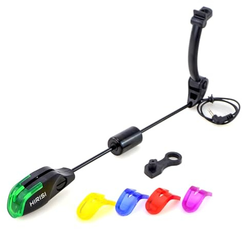 Hirisi Tackle Carp Fishing Swinger Hanger LED Illuminated Bite Alarm for Fishing Bite Alarm 1 Piece