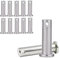 10Pcs Single Hole Clevis Pins,M6*30MM Stainless Steel Flat Head Pin,Zinc-Plating Clevis Pins,T Shape Round Pin for Hitch Pin Lock Systems
