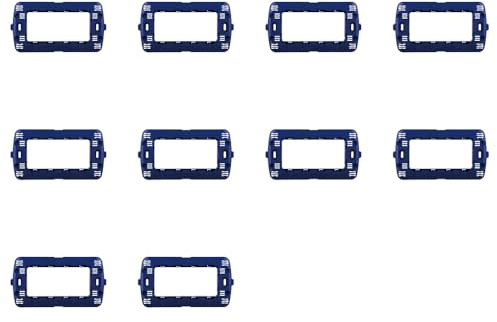 Ixtrima 10 pezzi supporto Compatibile Con Bticino Living Light, supporti scatola 502 503 504 507 (4 posti - 4 moduli)