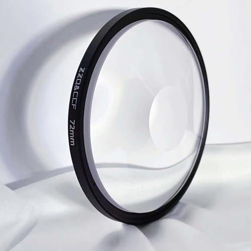 ZZQ&CCF Spiral Halo Camera Lens Filter,72mm Special Effect Filters, Photography Accessories Creative Photography Prism Filter for DSLR Video and Photo