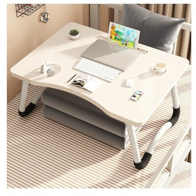 HUFIREHU SäNgbricka Soffa Frukostbord Laptopbordet FöR SäNg HopfäLlbart SäNgbord FöR Laptop Laptop KnäBord Med KopphåLlare Frukostbricka Med Vikbara Ben HopfäLlbart Laptopbord FöR SäNg Och Soffa(Card