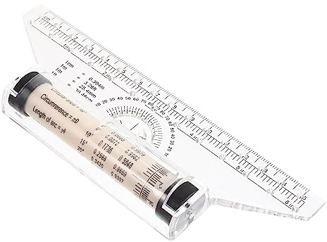 Regla Rodante de Plástico 15cm para Medir y Dibujar