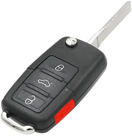 Auto Schlüssel Fall Abdeckung Für VW Golf 4 5 6 Passat B5 B6 Polo Bora Touran,Auto Flip Schlüssel Fall Abdeckung Tasche Shell Schutz Zubehör