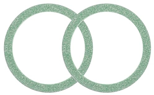 sourcing map Magnetic Sticker Ring, 2Pcs Universal Magnetic Adapter Ring Metal Sparkle Magnet Wireless Charging Conversion Kit for Mobile Phone Case Wireless Charger (Green)