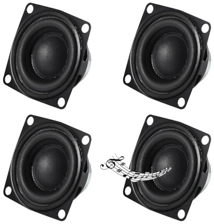 ALMOCN 4PCS 2 4Ohm 10W DIY Small Full Range Audio Speaker Stereo Woofer Loudspeaker for Arduino and DIY Speaker