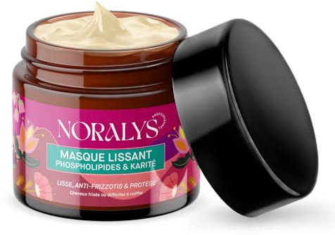 Mascarilla alisadora para el cabello antiencrespamiento – Mascarilla hidratante sin sulfato – Cuidado alisador protector térmico para cabello seco, dañado o ondulado – Máscara profesional de