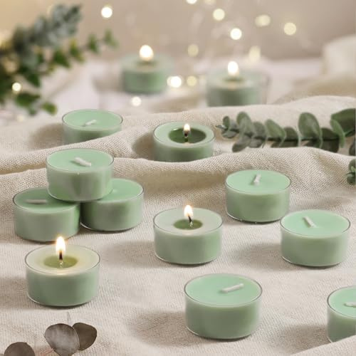 Eucalyptus Drift Scented Tea Lights Candles 16 Pack