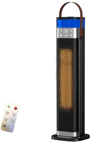 WRQIOO 2000W Electric Heater with Humidifier, 70°Oscillating Tower Fan and Heater, Fan Heater Energy Efficient, PTC Ceramic Fan Heater with Remote Control, 12 Hour Timer, 3 Mode for Bedrooms