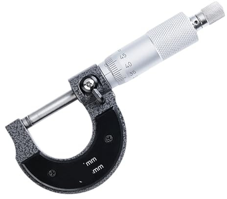 Micrómetro de precisión 0-25 mm 0,001 mm de diámetro exterior calibrador métrico herramienta de medición de diámetro exterior micrómetro micrómetro(25-50mm)