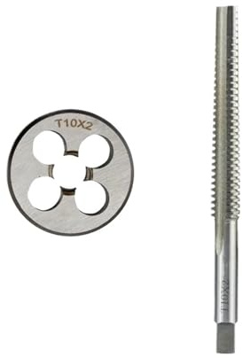 EJGMCNSGB Set di Maschi e filiere per Mano Destra TR 8 10 12 14 16 18 20 22 24 X1.5 X2 X3 X4 Filettatura Vite TR Maschi Filettatura Filiera Tonda (T22x5)