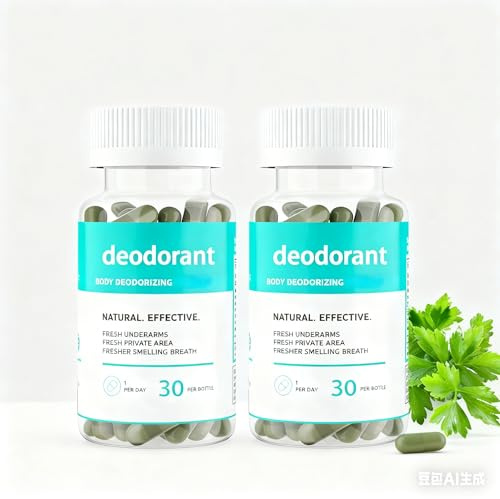 Desodorizante Corporal, Desodorante Interno, Clorofila Para Mujeres, Apoyo A La DigestióN,2PCS