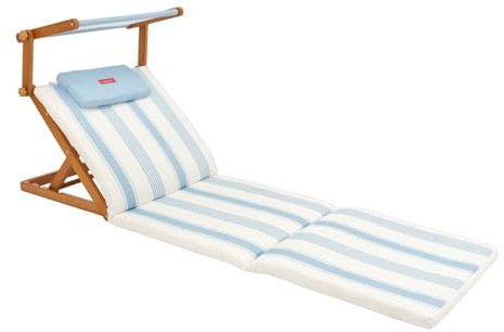 Flamingueo - Tumbona Plegable - para Piscina y Playa - Reclinable 4 Posiciones - Parasol UPF50+ - Confort Premium - Poliéster