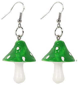 Holibanna Anhänger Baumeln Ohrringe Süße Frische Pilz Tropfen Ohrringe Bunte Pilz Charme Ohr Anhänger Frauen Schmuck für Frauen Mädchen