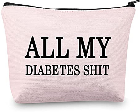 BNQL All My Diabetes Shit Bag - Lustige Diabetiker-Tragetasche, Geschenk für Diabetiker, Notfallpatienten, Reisetasche, L, Bleistift