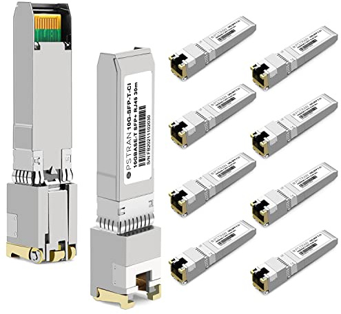 OPSTRAN 10GBASE-T SFP+ RJ45 Copper Transceiver Module Compatible with Cisco SFP-10G-T-S 10G SFP+ 30m Cat6a/7 10 Pack