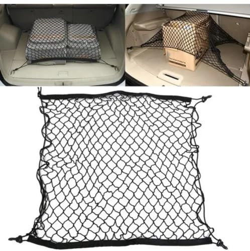 Kofferraumnetz, für H=yundai Elantra CN7 2021 2022 2023 Avante i30 Limousine Nylon Mesh Gepäck Cargo Organizer Aufbewahrungstasche Zubehör