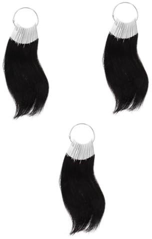 Didiseaon 90 Pièces Kits De Guirlandes De Cheveux Fournitures De Formation En Coiffure Échantillons De Couleur De Cheveux Extension Outils De Coiffure Anneaux De Couleur De Cheveux Humains