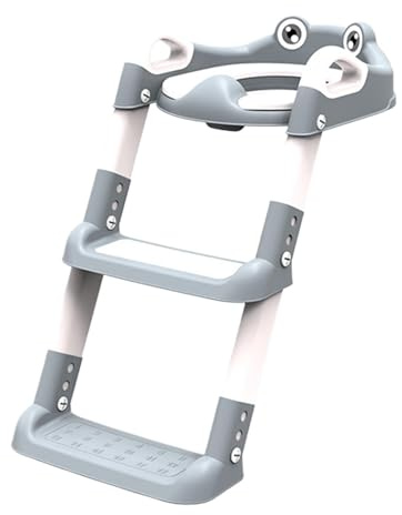 Sedile pieghevole per addestramento WC, sedile a scaletta per bambini, 50 x 32 x 30 cm, regolabile, sedia per bambini, facile da usare a casa