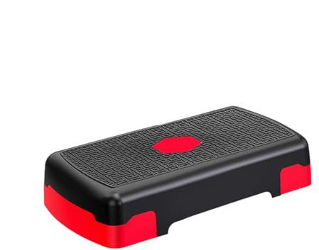 Aerobic Stepper, verstellbarer Workout-Steper, Stepper, Stepboard mit Erhöhungen, 3 verstellbare Höhen, Design, ideal für Cardio- und Krafttraining, Heimgymnastik, 45 cm