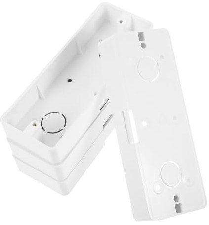 Artibetter 4pcs Pvc Surface Mount Electrical Outlet Box for Wall Mounted Installations Outdoor Switch Outlet Box
