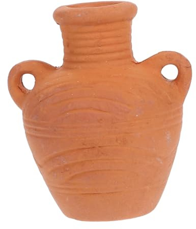 CAXUSD Mini de Terracota Maceta y Suculentas Vintage Plantas Pequeñas | Color Marrón, Uso Versátil, Material Transpirable, Fácil de Llevar, para Interior y Decoración del Hogar