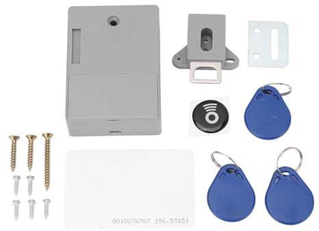 Electronic Cabinet Lock Kit Set Invisible Punch Concealed DIY Intelligent Induction for Wooden Drawer Cupboard