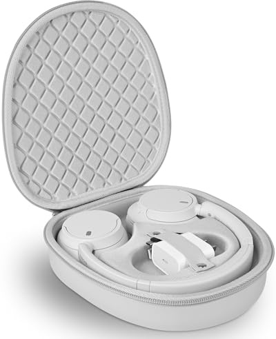 Headphone Case for Sony WH-CH720N WH-CH720NB, Hard Portable Over Ear Headphone Carrying Case, Wireless Headphone Storage Protective Case for Travel Home (Grey)