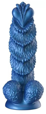 Godemiché réaliste mains libres pour femmes, stimulation ciblée du point G et design intuitif pour une utilisation en solo ou à deux (Bleu, Grand)