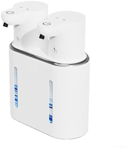 Dispenser automatico di sapone da parete, P16, 800 ml, doppia testa, senza contatto, con sensore elettrico, dispenser disinfettante per le mani, per bagno e cucina (C)